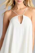 Ivory Keyhole Mini Dress